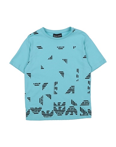 EMPORIO ARMANI Ｔシャツ ターコイズブルー コットン 100%