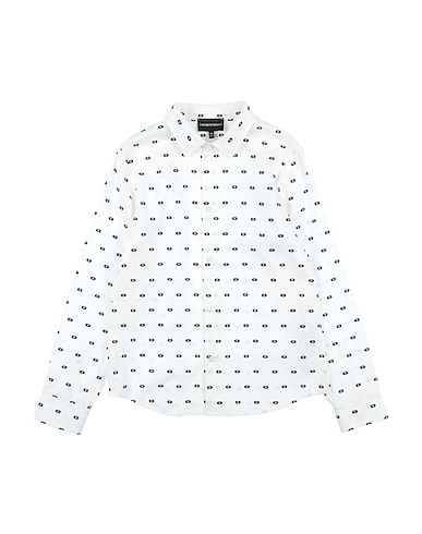 EMPORIO ARMANI Hemd mit Muster Off white 50% Baumwolle, 50% Lyocell