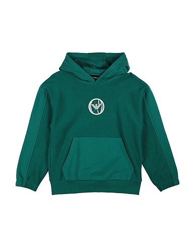 EMPORIO ARMANI Sweatshirt Smaragdgrün 88% Baumwolle, 12% Polyester