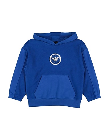 EMPORIO ARMANI Sweatshirt Bright blue 88% Cotton, 12% Polyester