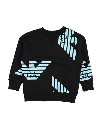 EMPORIO ARMANI Sweatshirt Black 100% Cotton, Elastane