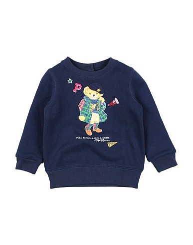 POLO RALPH LAUREN Sweatshirt Polo Bear Fleece Sweatshirt
 Midnight blue 60% Cotton, 40% Polyester