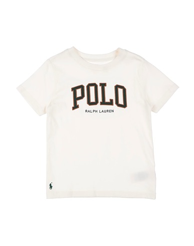 POLO RALPH LAUREN T-shirt Logo Cotton Jersey Tee
 Bianco 100% Cotone