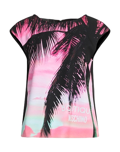BOUTIQUE MOSCHINO T-shirt Black 94% Polyester, 6% Elastane
