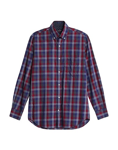 PAUL & SHARK Checked shirt Garnet 100% Cotton