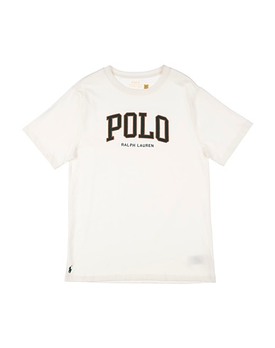 POLO RALPH LAUREN T-shirt Logo Cotton Jersey Tee
 White 100% Cotton