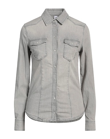 LIU •JO Denim shirt Grey 98% Cotton, 2% Elastane