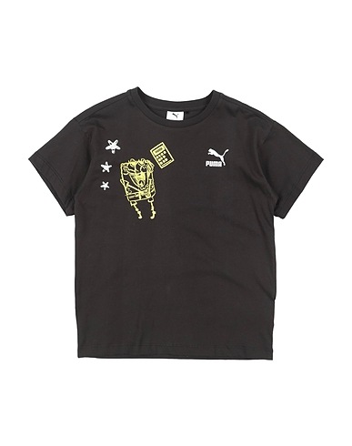 PUMA T-shirt PUMA X SPONGEBOB Graphic Tee
 Black 100% Cotton, Polyester