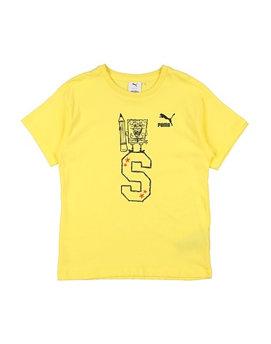 PUMA T-Shirt PUMA X SPONGEBOB Graphic Tee
 Gelb 100% Baumwolle, Polyester