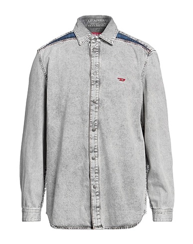 DIESEL Denim shirt Grey 100% Cotton