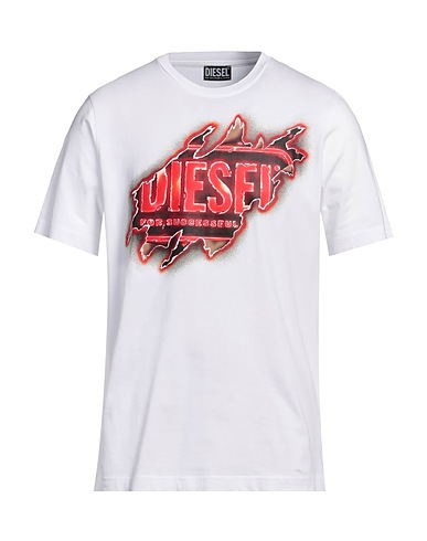 DIESEL T-shirt White 100% Cotton