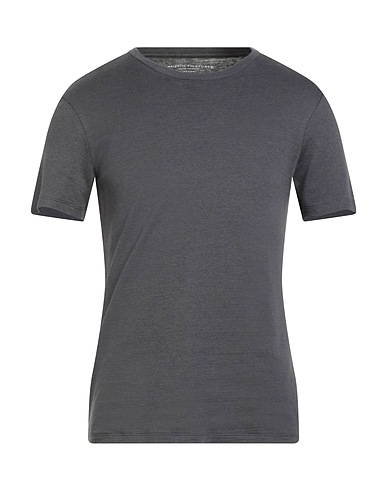 MAJESTIC FILATURES Basic t-Shirt Γκρι Γραφίτη 70% Βαμβάκι, 30% Κασμίρι