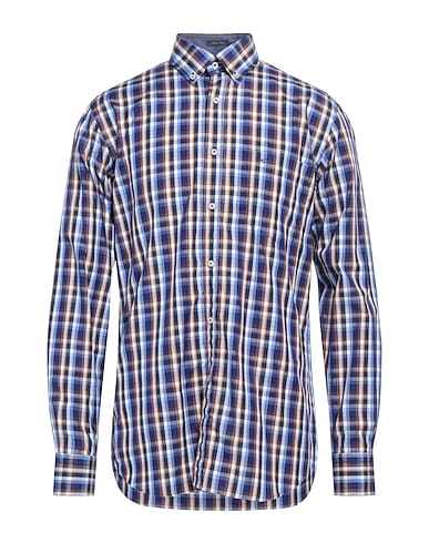 PAUL & SHARK Checked shirt Blue 100% Cotton