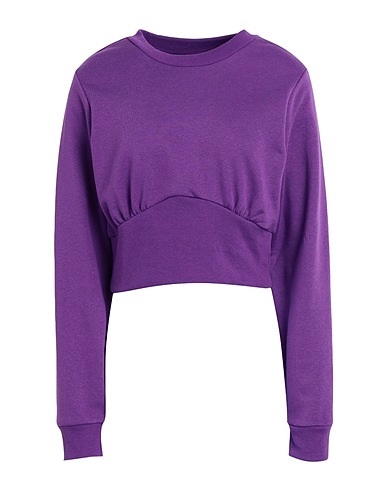 ONLY Sweatshirt Purple 65% Polyester, 35% Cotton