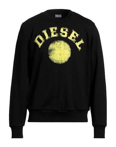 DIESEL Sweatshirt Black 60% Cotton, 40% Polyester, Elastane