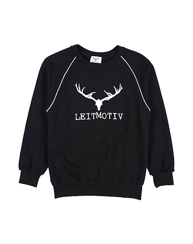 LEITMOTIV Sweatshirt Black 100% Cotton