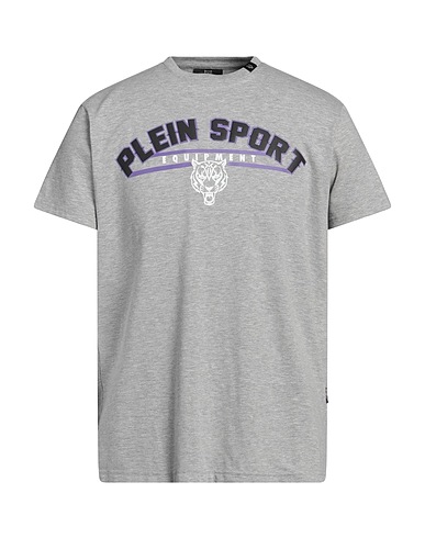 PLEIN SPORT T-shirt Grigio 95% Cotone, 5% Elastan