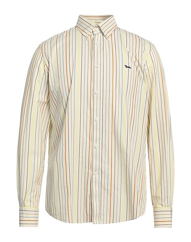 HARMONT & BLAINE Striped shirt Cream 100% Cotton
