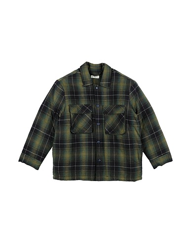 SIMPLE KIDS Coat Military green 100% Cotton