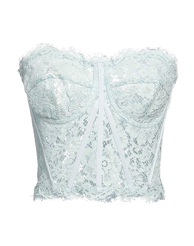 DOLCE&GABBANA Bustier Sky blue 51% Cotton, 41% Viscose, 8% Polyamide