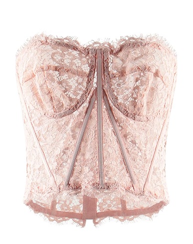 DOLCE&GABBANA Bustier Pink 51% Cotton, 41% Viscose, 8% Polyamide
