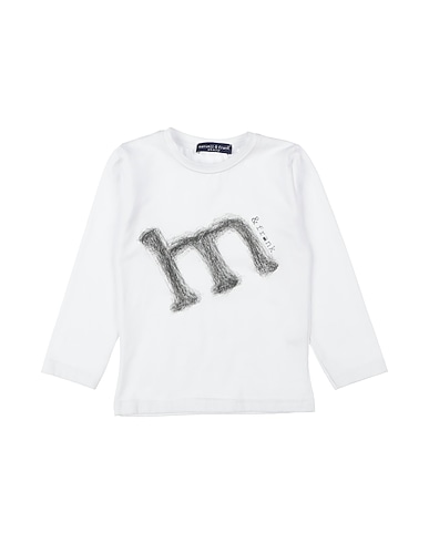 MANUELL & FRANK T-shirt White 90% Cotton, 10% Elastane