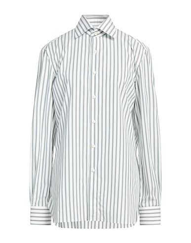 SARTORIO Striped shirt Green 100% Cotton