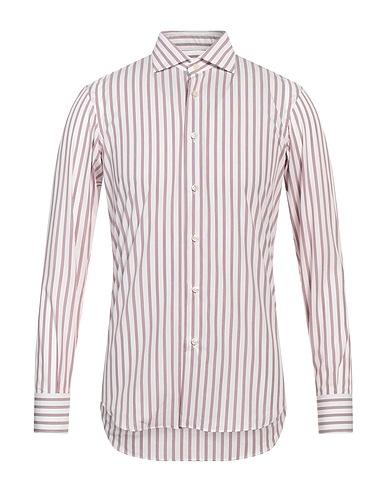 SARTORIO Striped shirt Burgundy 100% Cotton