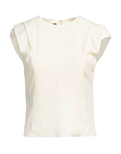 ROCHAS Top Elfenbein 76% Acetat, 24% Seide