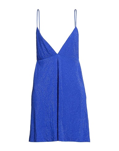 DSQUARED2 Short dress Bright blue 100% Viscose, Glass