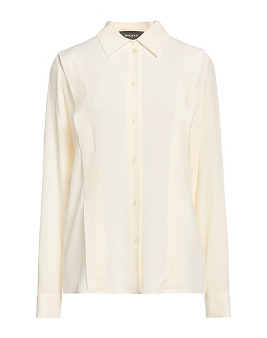ROCHAS 無地シャツ＆ブラウス アイボリー アセテート 76% / シルク 24%