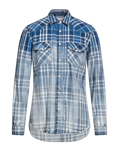 OFFICINA 36 Checked shirt Blue 100% Cotton