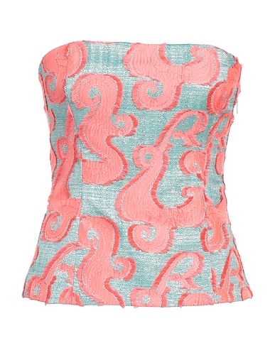 ROCHAS Top Turquoise 56% Polyacrylic, 29% Cotton, 8% Polyester, 7% Acrylic