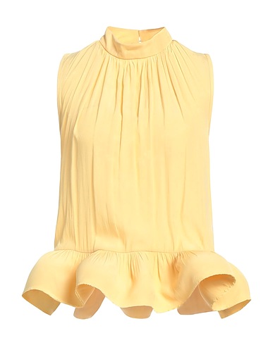 LANVIN Top Yellow 100% Polyester