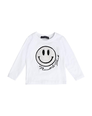 MANUELL & FRANK T-shirt White 90% Cotton, 10% Elastane