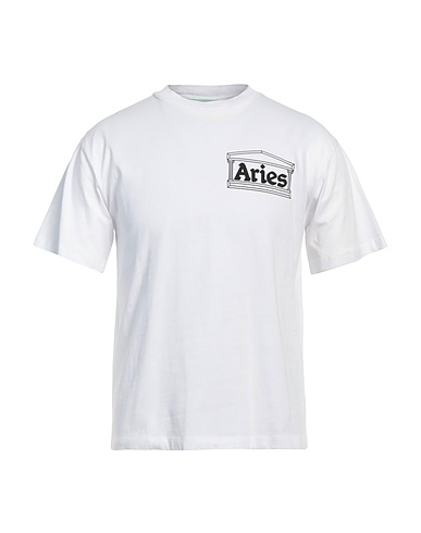 ARIES T-shirt Λευκό 100% Βαμβάκι