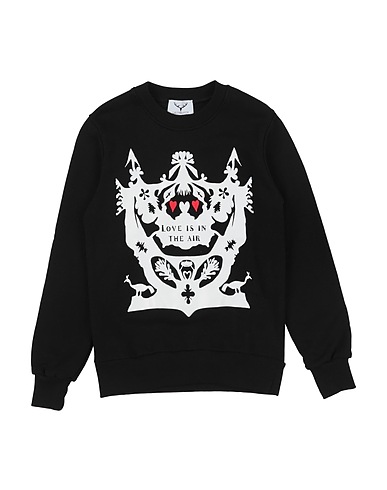 LEITMOTIV Sweatshirt Black 100% Cotton
