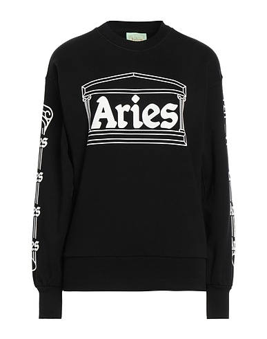 ARIES Sweatshirt Black 100% Cotton