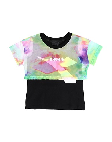 DIADORA T-shirt Black 100% Cotton