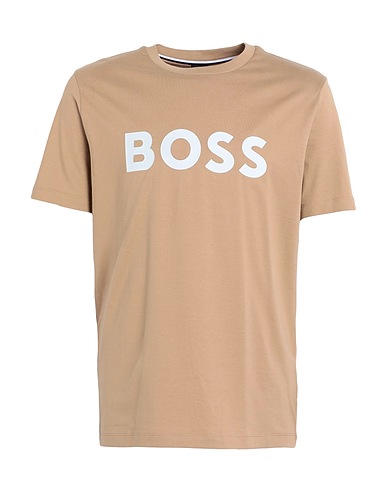 BOSS T-shirt Sand 100% Cotton