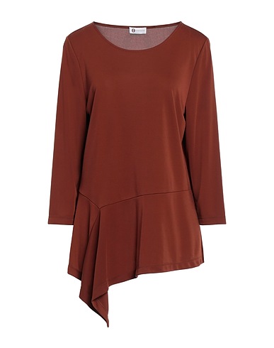 DIANA GALLESI Top Brown 100% Polyester