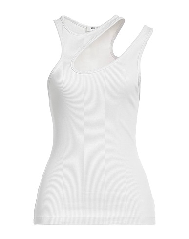 AGOLDE Tank top Light grey 49% Organic cotton, 49% Lyocell, 2% Elastane