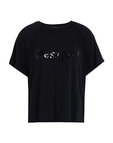 DESIGUAL T-shirt Black 70% Modal, 25% Polyester, 5% Elastane