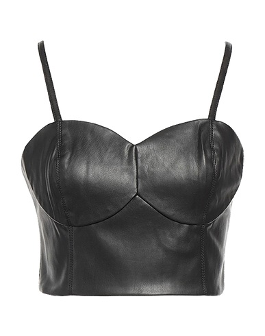 MY TWIN TWINSET Top Black 100% Polyester, Polyamide, Elastane