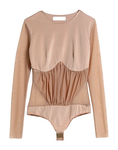 MONIQUE GARÇONNE TOPWEAR Sand 96% Polyester, 4% Elastane