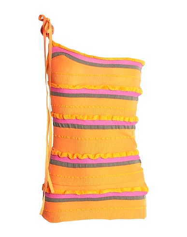JACQUEMUS One-Shoulder-Top Orange 44% Polyamid, 30% Baumwolle, 19% Recyceltes Polyamid, 7% Elastan
