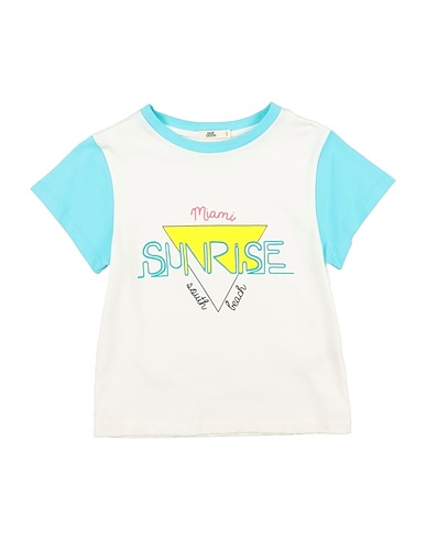 BANDY BUTTON T-shirt Bianco 100% Cotone