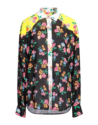 MSGM Floral shirts & blouses Black 100% Viscose