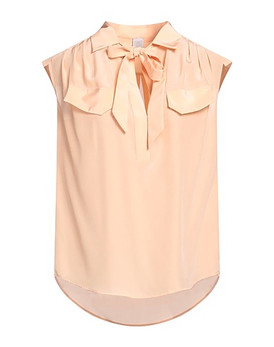 ELEVENTY Shirts & blouses with bow Salmon pink 100% Silk