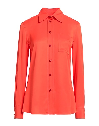LANVIN Solid color shirts & blouses Orange 100% Viscose
